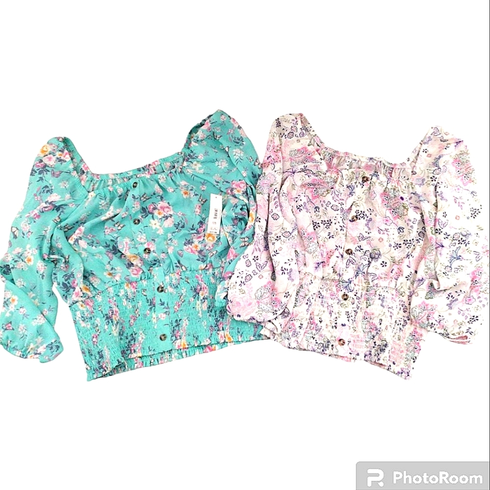 No boundaries Floral Blouse Lot Sz XL